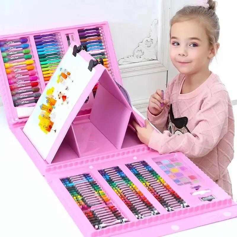veliki set crtanje rozi 208 delova praktican kreativan poklon deca
