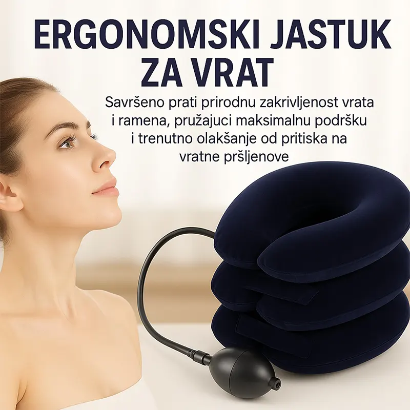 Jastuk za istezanje vrata koji pomaže u opuštanju mišića i ublažavanju napetosti