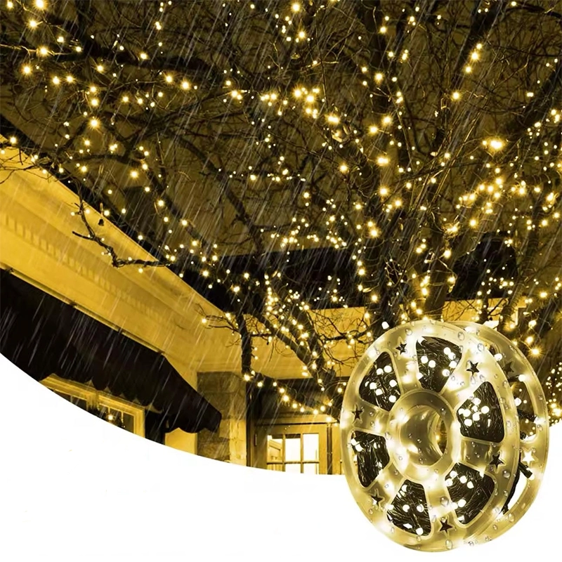 lampice zute boja 50m novogodisnja led rasveta praznicna lampa