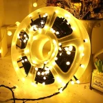 novogodisnje sijalice 50m zuta led lampice duga rasveta praznici