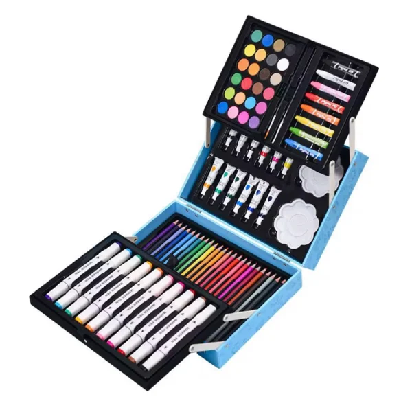 set za bojenje 82 delova plavi deca kreativni poklon kutija