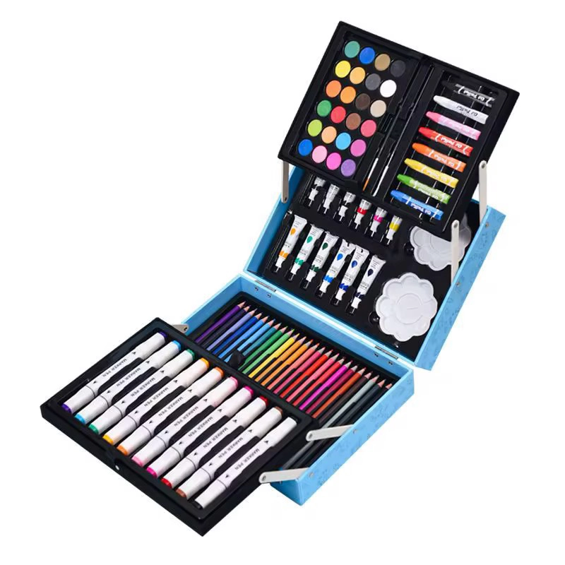 set za bojenje 82 delova plavi deca kreativni poklon kutija