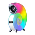 Dečija noćna lampa puž sa RGB osvetljenjem i ugrađenim zvučnikom savršena za uspavljivanje dece uz nežne melodije i blago svetlo
