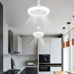 Moderni luster ventilator sa daljinskim upravljačem za praktično hlađenje i osvetljenje