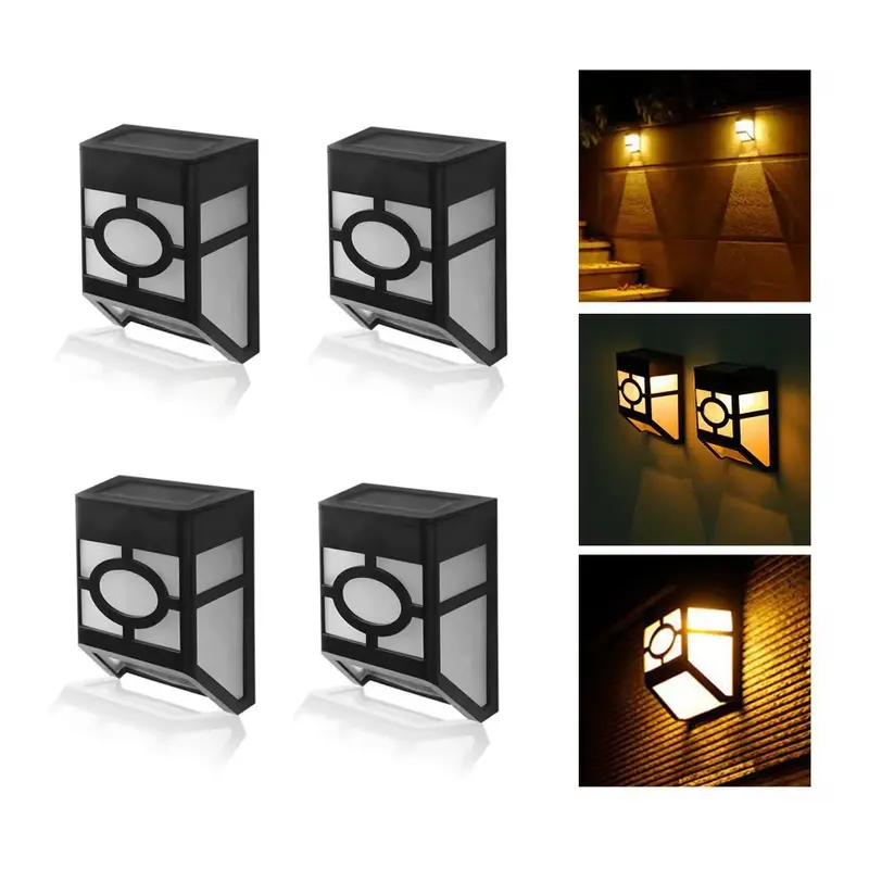Solarne lampe za fasadu u pakovanju od četiri komada idealne za dvorište i baštu