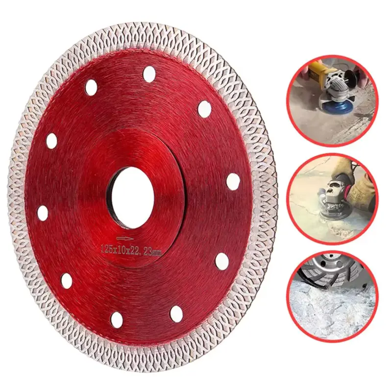 Ploča prečnika 125mm koja omogućava precizno sečenje i oblikovanje keramičkih pločica, idealna za profesionalce i kućne majstore