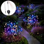 Dekorativne šarene solarne lampe drvce koje se pune danju i svetle noću u više boja