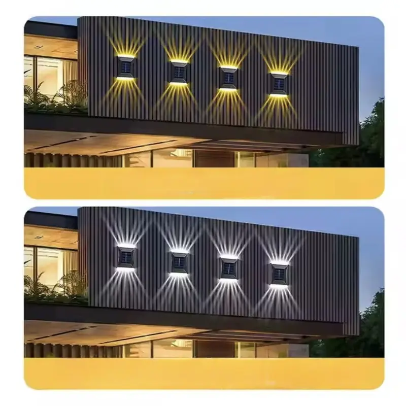Kreirajte impresivan vizuelni doživljaj u svom modernom dvorištu sa ovom solarnom fasadnom lampom koja transformiše običan zid u pravo arhitektonsko delo