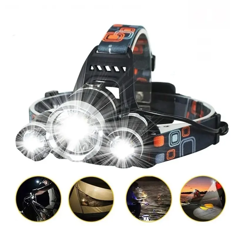 LED lampa za glavu sa tri jake diode za pouzdano osvetljenje u mraku