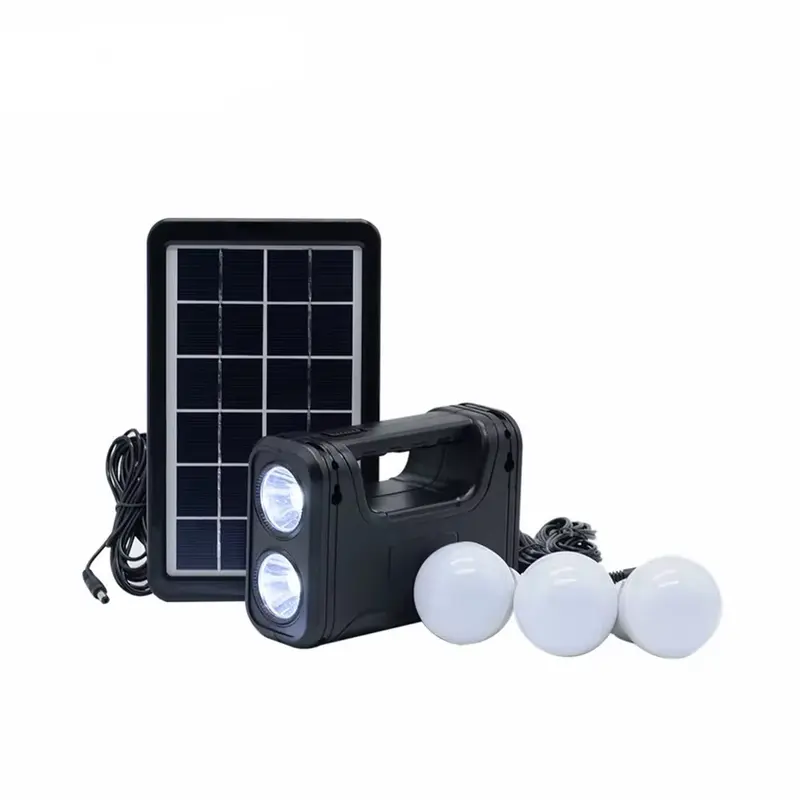 Prenosivi solarni sistem sa tri LED sijalice i USB izlazom za punjenje telefona savršeno rešenje za nestanak struje i boravak u prirodi