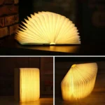 Sklopiva noćna lampa u obliku knjige za prijatnu atmosferu u svakom prostoru