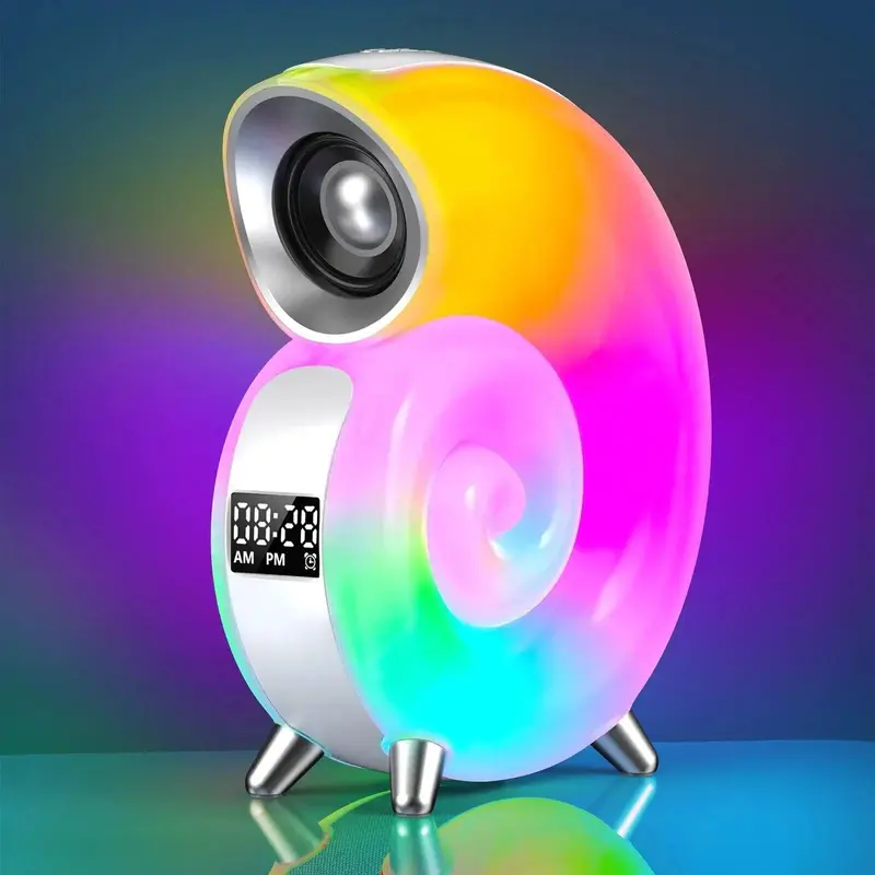 Stvorite opuštajuću atmosferu u sobi uz ovu jedinstvenu RGB lampu puž koja emituje svetlost u više boja i pušta muziku sa vašeg telefona