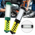 Snažna punjiva LED mehaničarska radna lampa neophodan alat za svaku radionicu sa jakim magnetom za kačenje na metalne površine i rotirajućom kukom za lako postavljanje