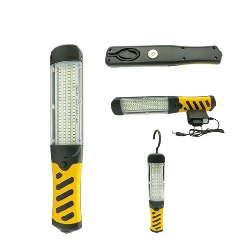 punjiva_led_mehanicarska_radna_lampa_sa_magnetom_i_kukom_za_radionicu Izuzetno jaka punjiva LED lampa za mehaničare sa više modova rada uključujući glavno svetlo i dodatno svetlo na vrhu idealna za osvetljavanje nepristupačnih mesta