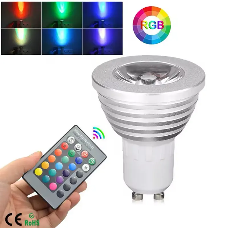 RGB GU10 sijalica sa daljinskim upravljačem koja menja boje i stvara atmosferu po želji
