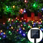 Dugačak solarni niz od 10 metara sa raznobojnim LED lampicama savršen za obmotavanje oko drveća ograde ili nadstrešnice za živopisan svetlosni efekat