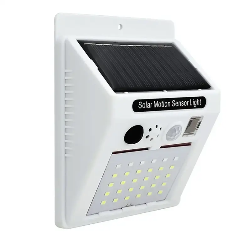 Uređaj dva u jednom solarni LED reflektor i bezbednosni alarm koji se aktivira pokretom pružajući istovremeno svetlosno i zvučno upozorenje