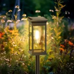 Dizajnerska solarna lampa modernog izgleda koja služi kao prelep dekorativni detalj na vašoj terasi ili u vrtu i danju i noću