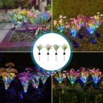 Dekorativne solarne lampe u obliku gerbera koje unose boje i svetlost u vašu baštu
