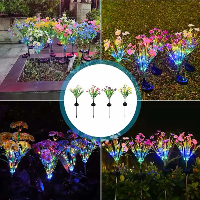 Dekorativne solarne lampe u obliku gerbera koje unose boje i svetlost u vašu baštu