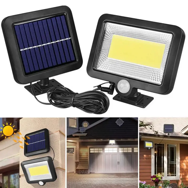 Snažan LED reflektor od 40w sa odvojenim solarnim panelom koji vam omogućava postavljanje svetla u mračni prostor a panela na sunčano mesto