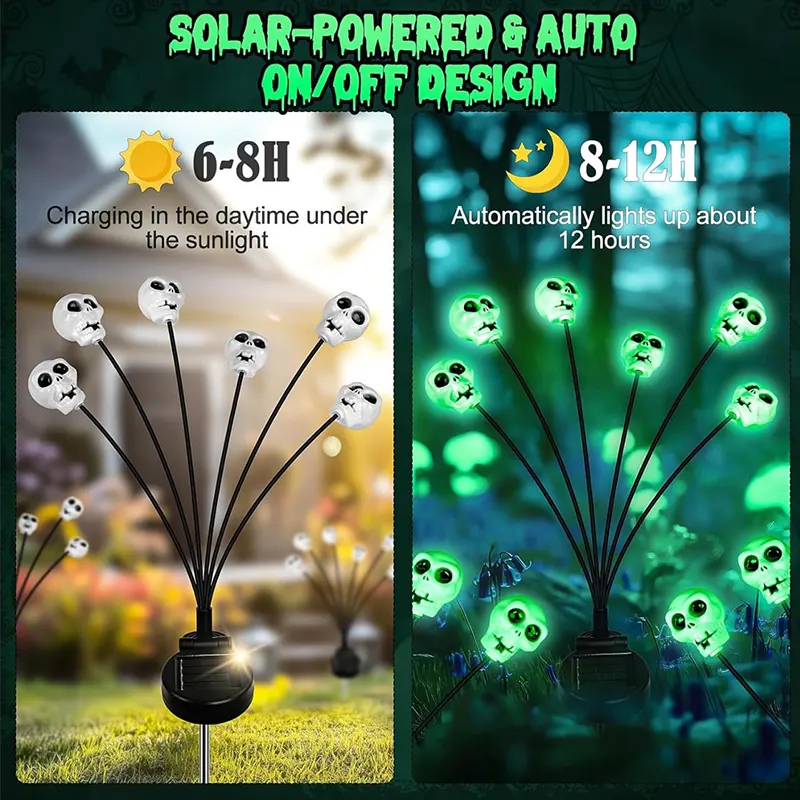 Strašne i zanimljive kosturske lampe na solarni pogon koje unose poseban izgled