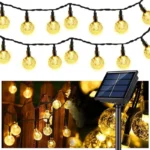 Dekorativne solarne sijalice kuglice dužine 4.5m u toploj žutoj boji