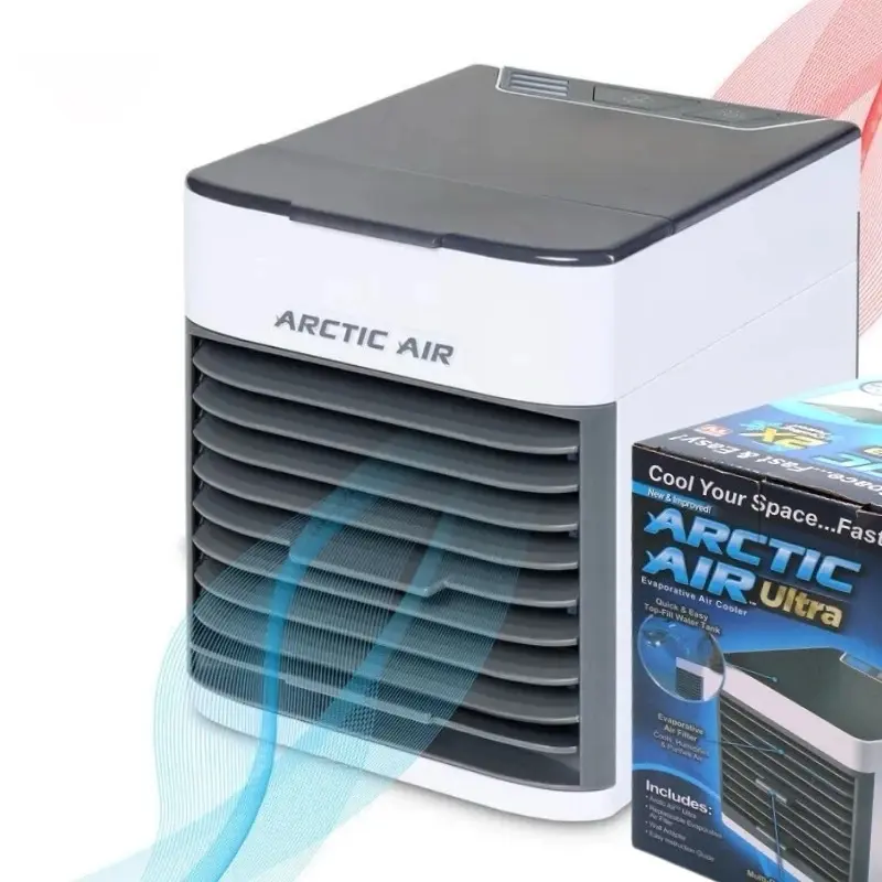 Pobedite letnje vrućine gde god da se nalazite sa Artic Air Ultra mini prenosnom klimom koja stvara vašu ličnu zonu svežine i idealna je za radni sto spavaću sobu ili kancelariju