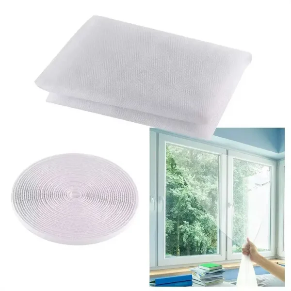 Mreža za prozor 150x150cm sa čičak trakom štiti prostor od insekata i komaraca