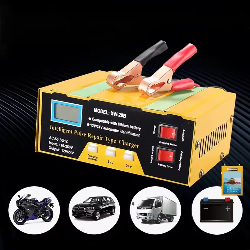 Pametni univerzalni punjač za akumulator koji automatski prepoznaje da li je u pitanju sistem od 12V ili 24V i prilagođava punjenje što ga čini idealnim za automobile kamione i radne mašine