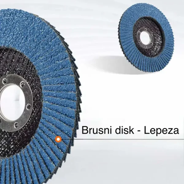 Praktičan set od pet brusnih diskova lepeza prečnika 115mm koji su savršeni za grubo brušenje skidanje rđe i farbe sa metalnih površina i predstavljaju neophodan dodatak za svaku ugaonu brusilicu
