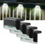 Set od 4 solarne lampe dizajniranih za osvetljavanje stepenica i hodnika spolja i unutra