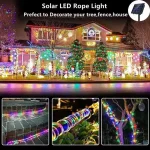 Zaboravite na komplikovane instalacije i kablove ovo fleksibilno solarno svetleće crevo od 20 metara se lako postavlja i oblikuje oko drveća staza ili ivica terase a šarene boje unose radost u svaki kutak