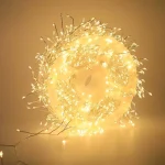 Dekorativne žute LED lampice od 20m u obliku grančica za toplu atmosferu u sobi