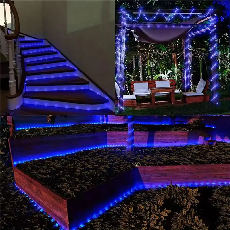 obavijte_drvece_i_ogradu_u_misticno_plavo_svetlo_crevo_20m Potpuno ekološko i ekonomično rešenje za dekoraciju ovo plavo solarno svetleće crevo od 20 metara koristi besplatnu energiju sunca i automatski se pali u sumrak pružajući sate neprekidnog prelepog osvetljenja