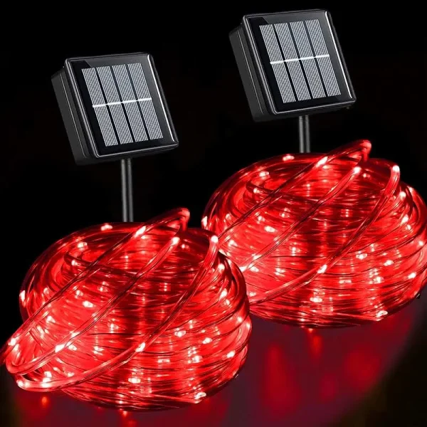 Stvorite dramatičnu i strastvenu atmosferu u vašem dvorištu sa ovim solarnim svetlećim crevom dužine čak 20 metara koje emituje intenzivnu crvenu boju i idealno je za stvaranje upečatljivog ambijenta za posebne prilike