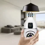 Video nadzor sa 8MP WiFi roto duplom kamerom koja se montira kao sijalica